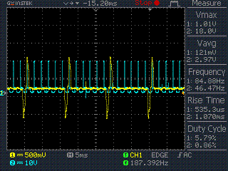 higher rpm not charging (fan off)