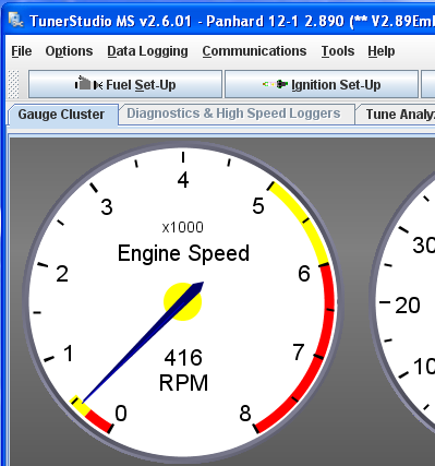 single cam wheel setting (quarter speed)